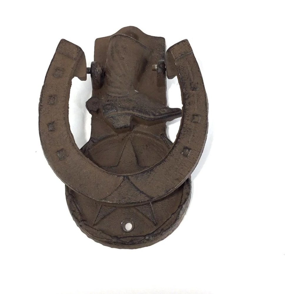 Western Mountable Iron Door Knocker